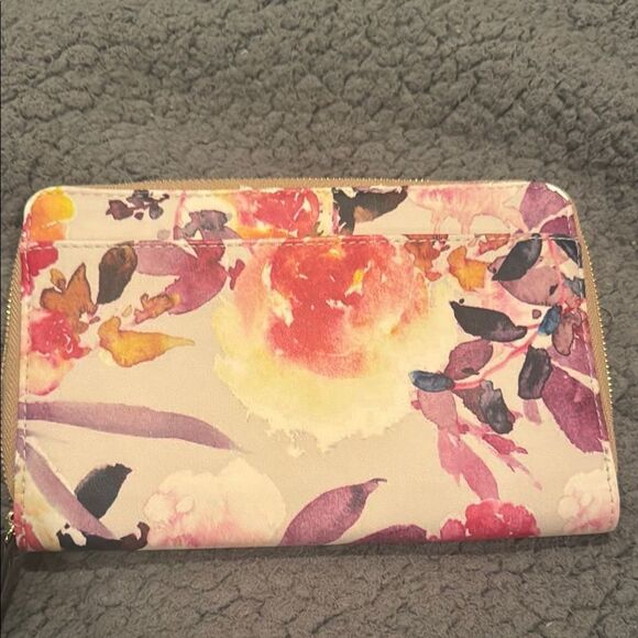 Floral Print Women's Wallet Credit Card Holder Elegant Special Occasion - Picture 4 of 15
